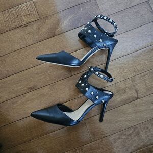 Vince Camuto Ledana Studded Ankle Strap Heels
